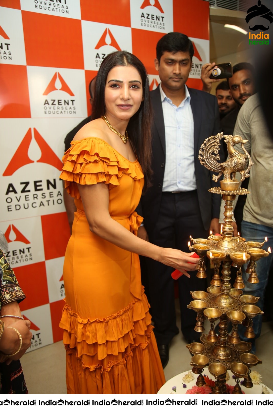 AZENT Overseas Educton Hyderbad Center Launch By Samantha Set 4