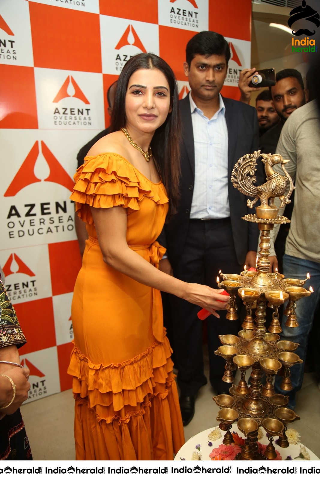 AZENT Overseas Educton Hyderbad Center Launch By Samantha Set 4