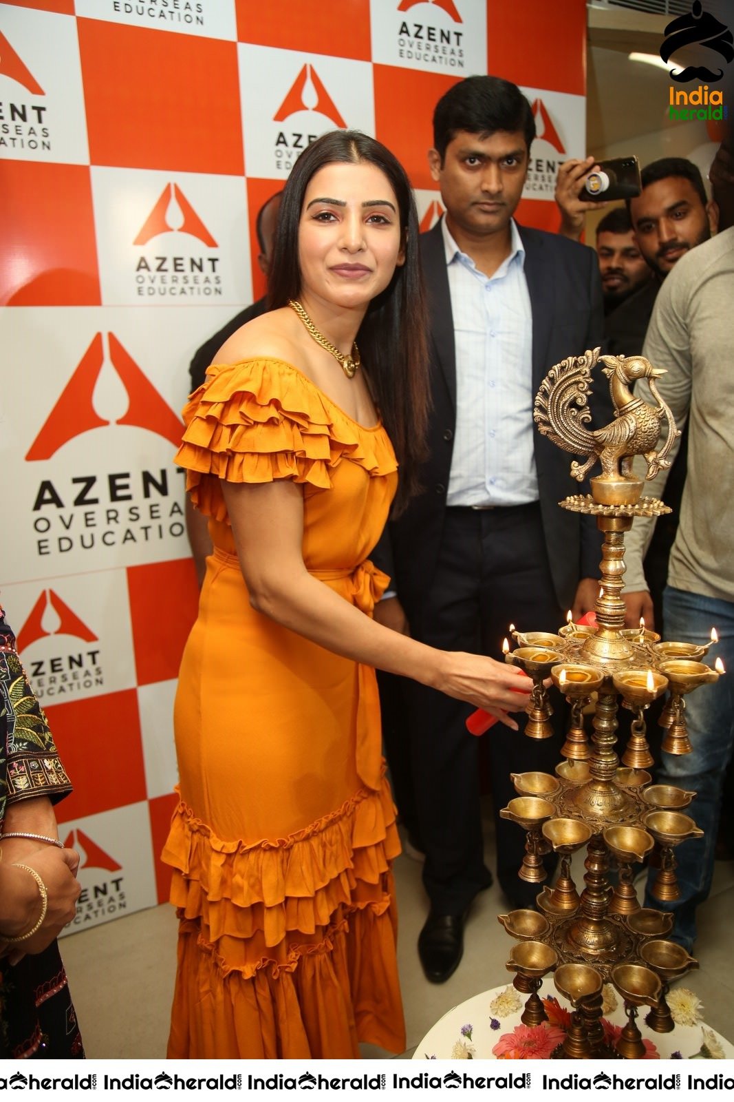 AZENT Overseas Educton Hyderbad Center Launch By Samantha Set 4