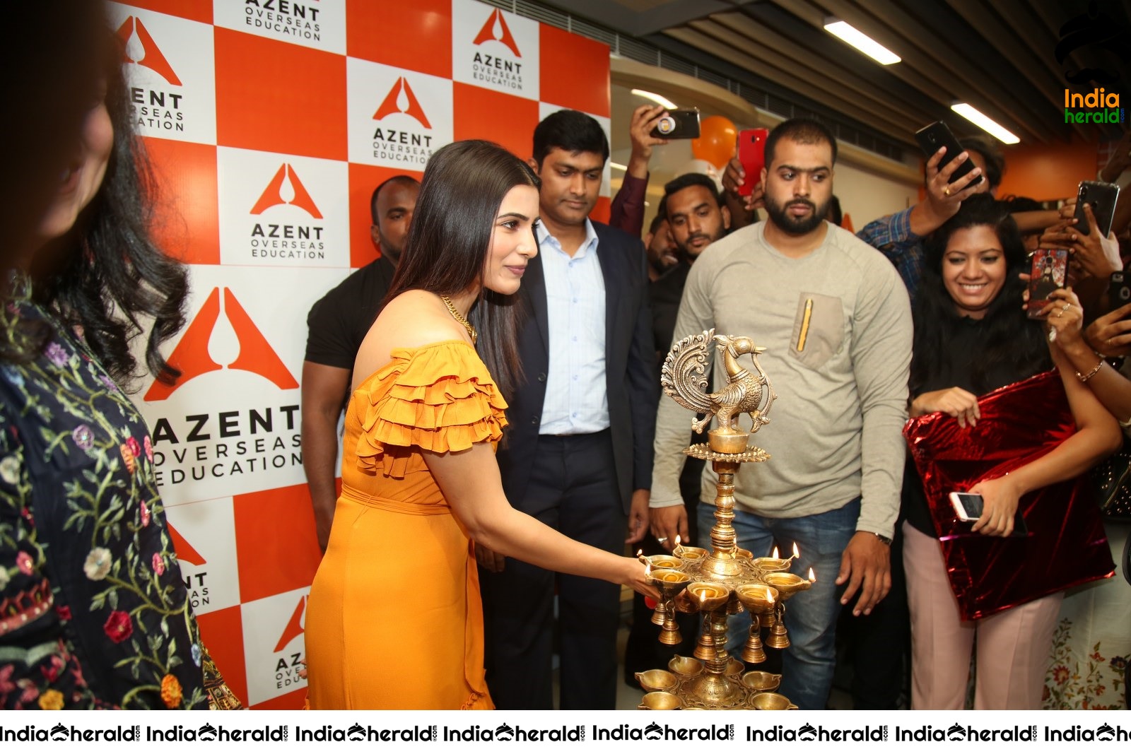 AZENT Overseas Educton Hyderbad Center Launch By Samantha Set 4