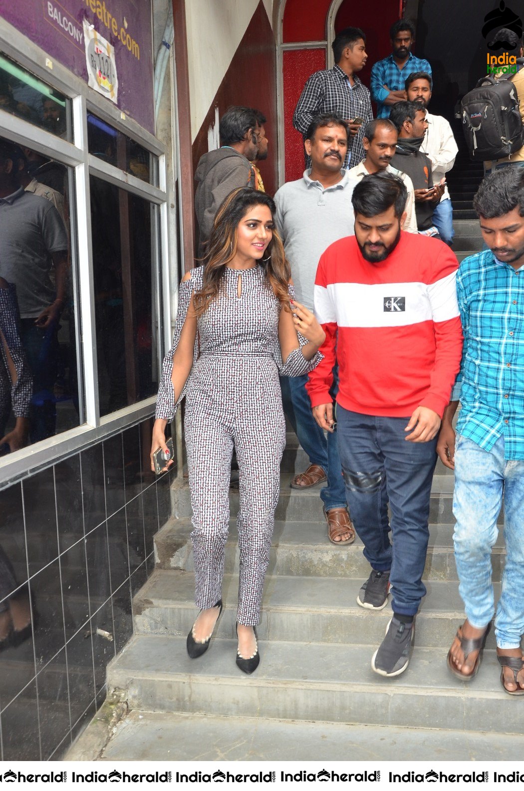 Bhagyanagara Veedhullo Gammathu Team at Sandhya theater Photos Set 2