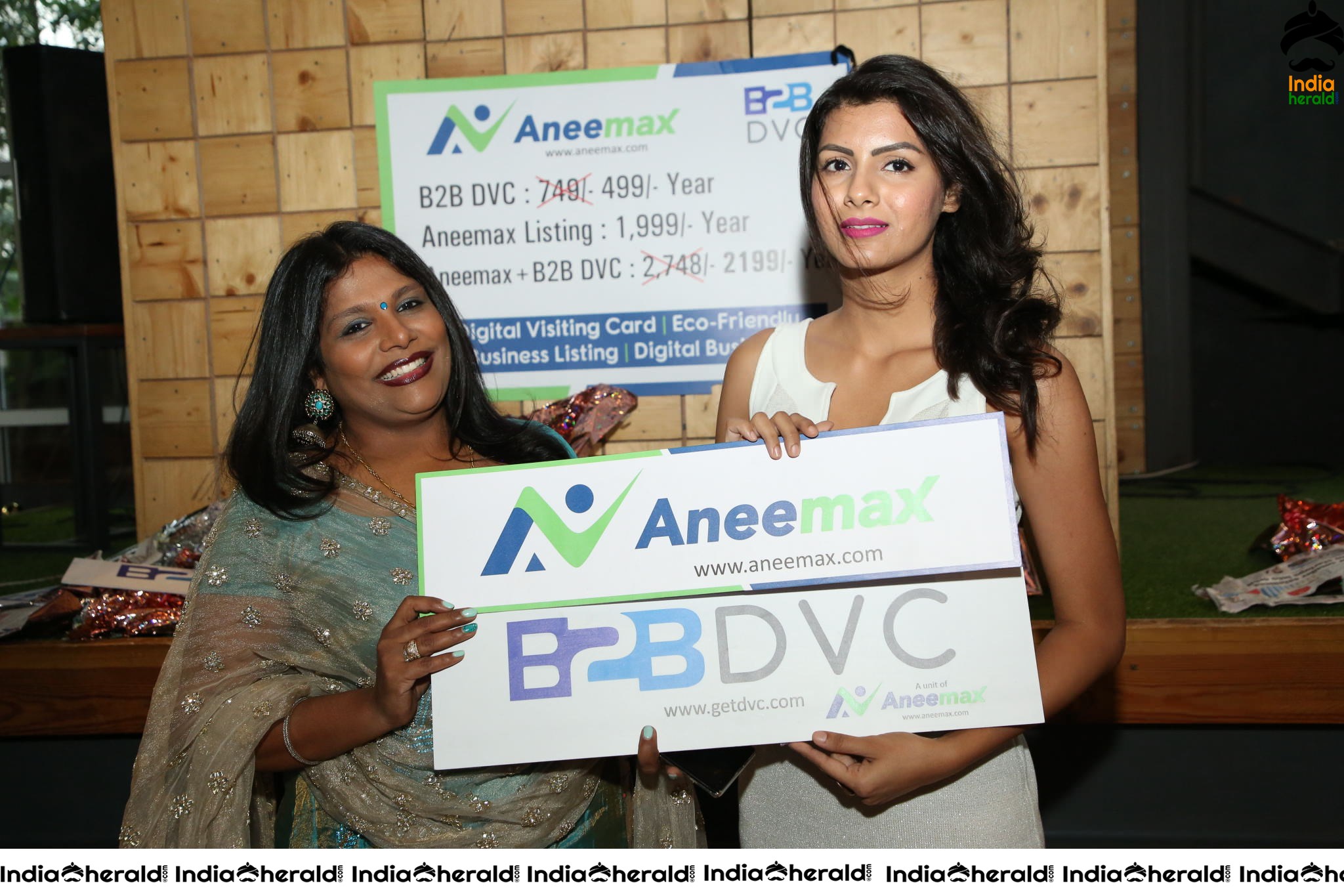 Boolywood Actress Juhee Khan Grand Launched Aneemax Digital Business Card Set 3