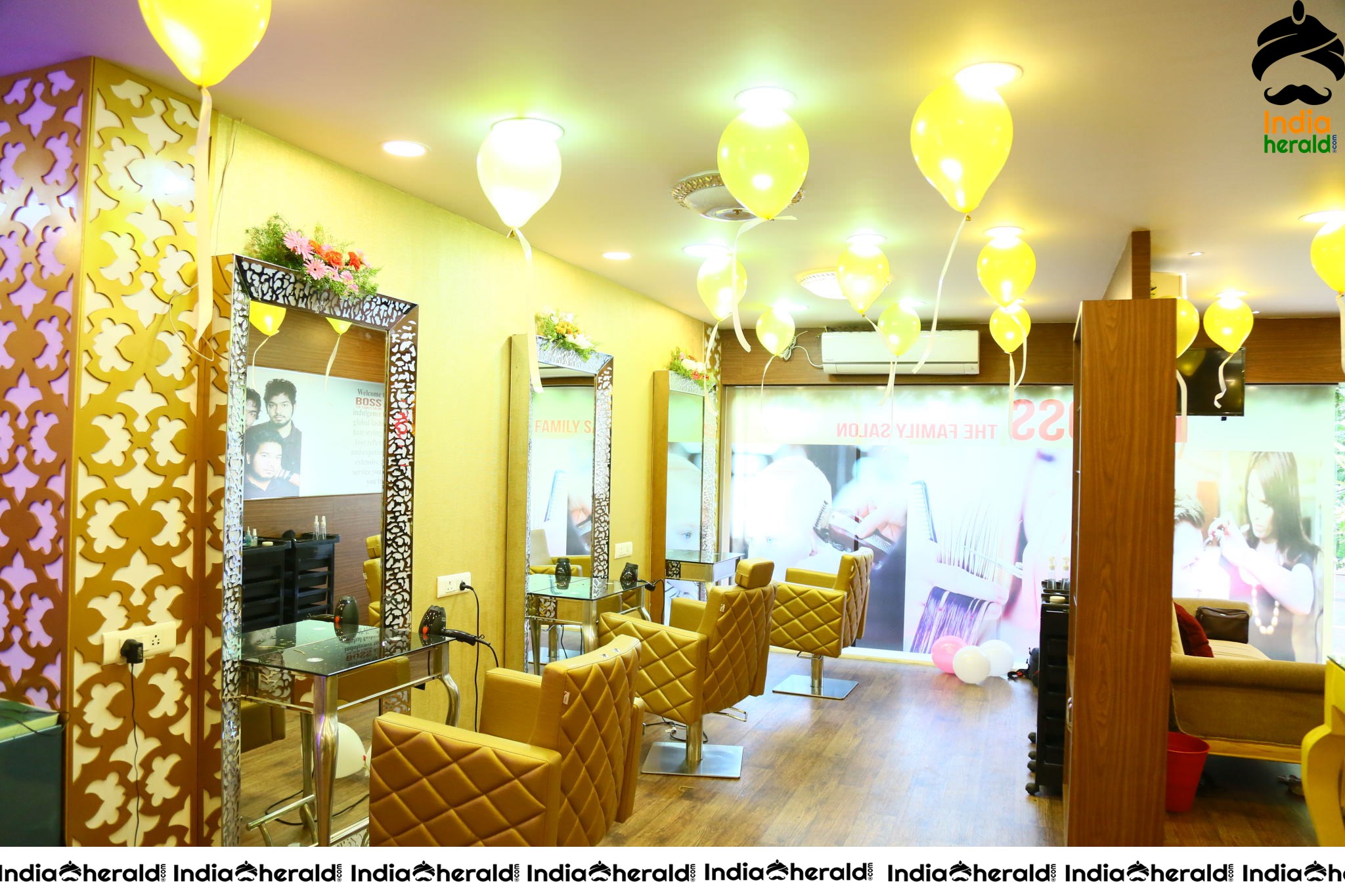 Boss Hair and Beauty Salon Launched At FilmNagar by Actress Lahari Set 1
