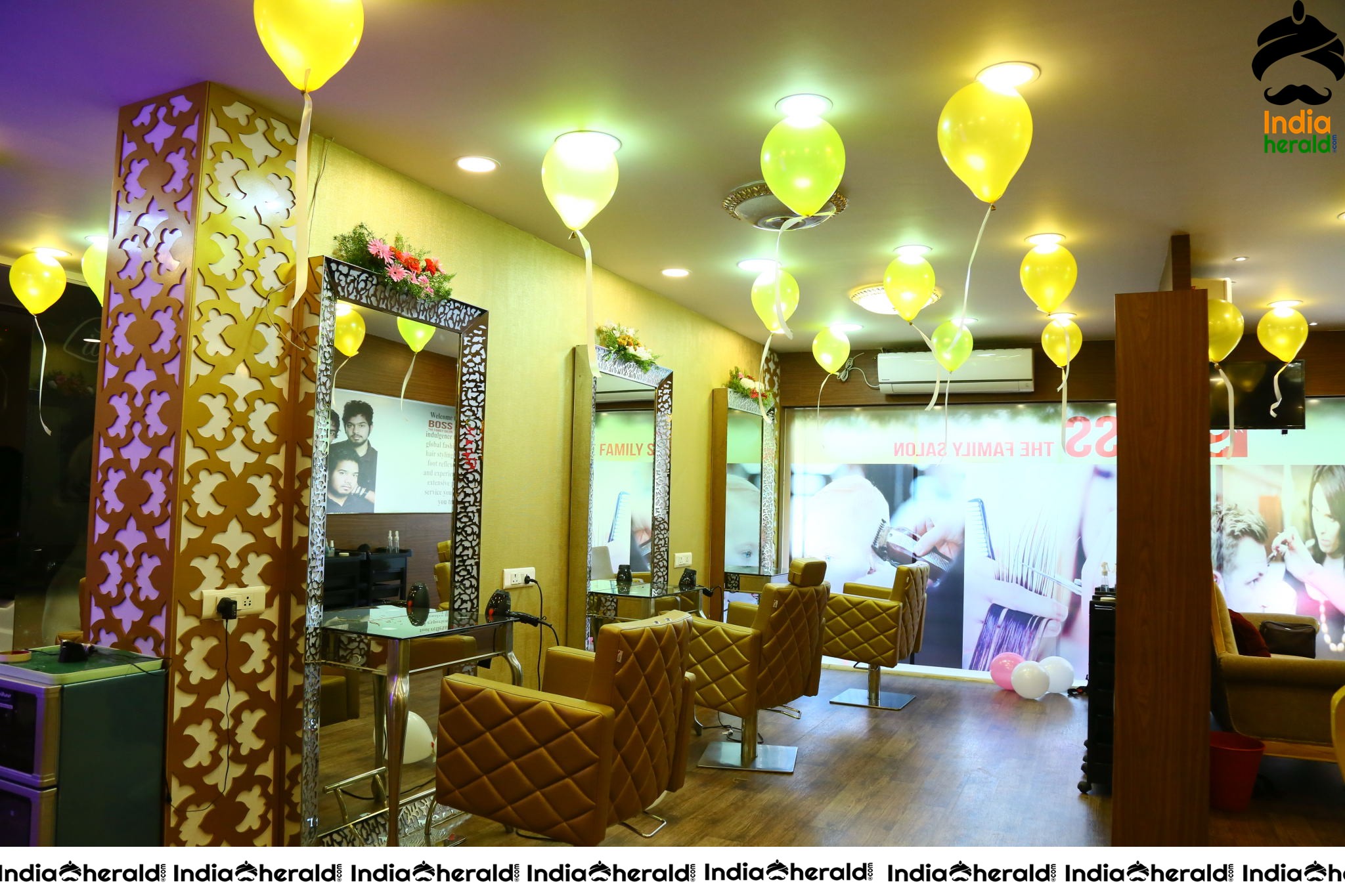 Boss Hair and Beauty Salon Launched At FilmNagar by Actress Lahari Set 1