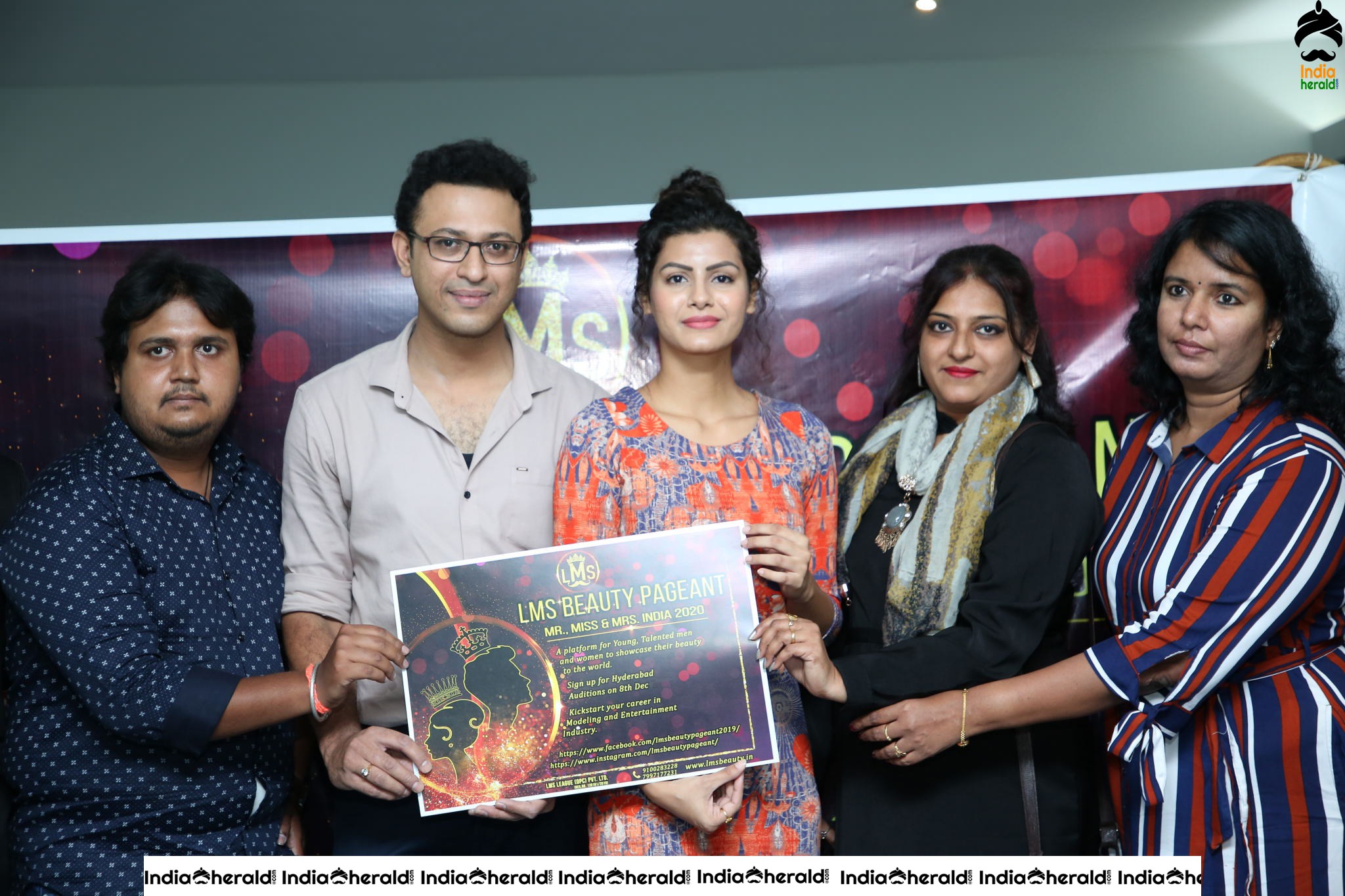 Brochure Launch for Mr and Mrs India 2020 Auditions at Hyderabad Set 3