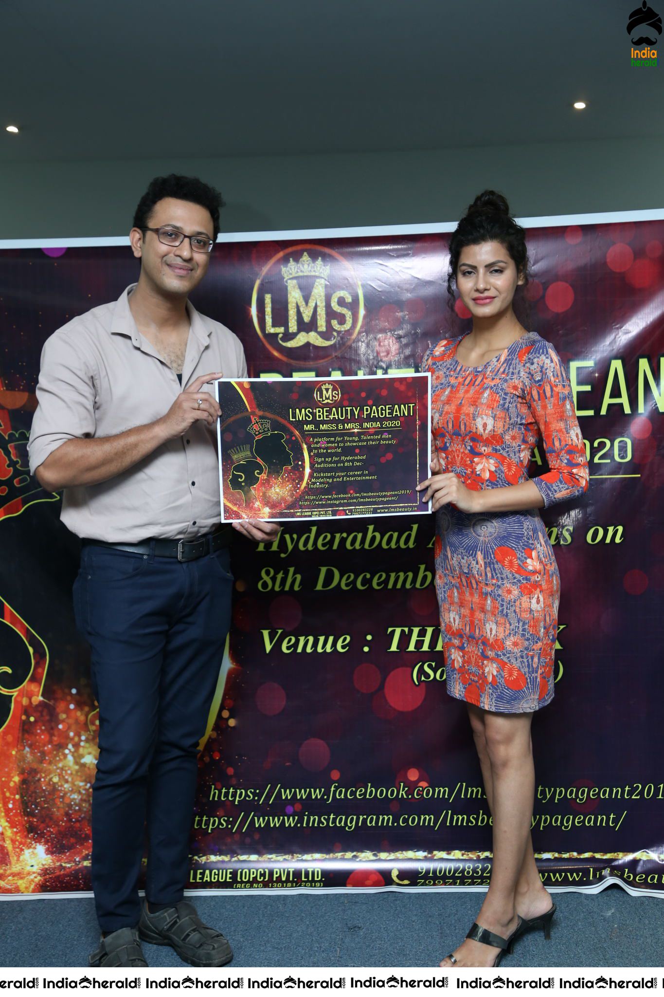 Brochure Launch for Mr and Mrs India 2020 Auditions at Hyderabad Set 3