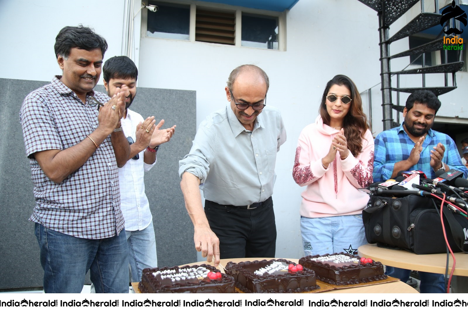 Cake Cutting by Venky Mama Team at Success Celebrations Event Set 1