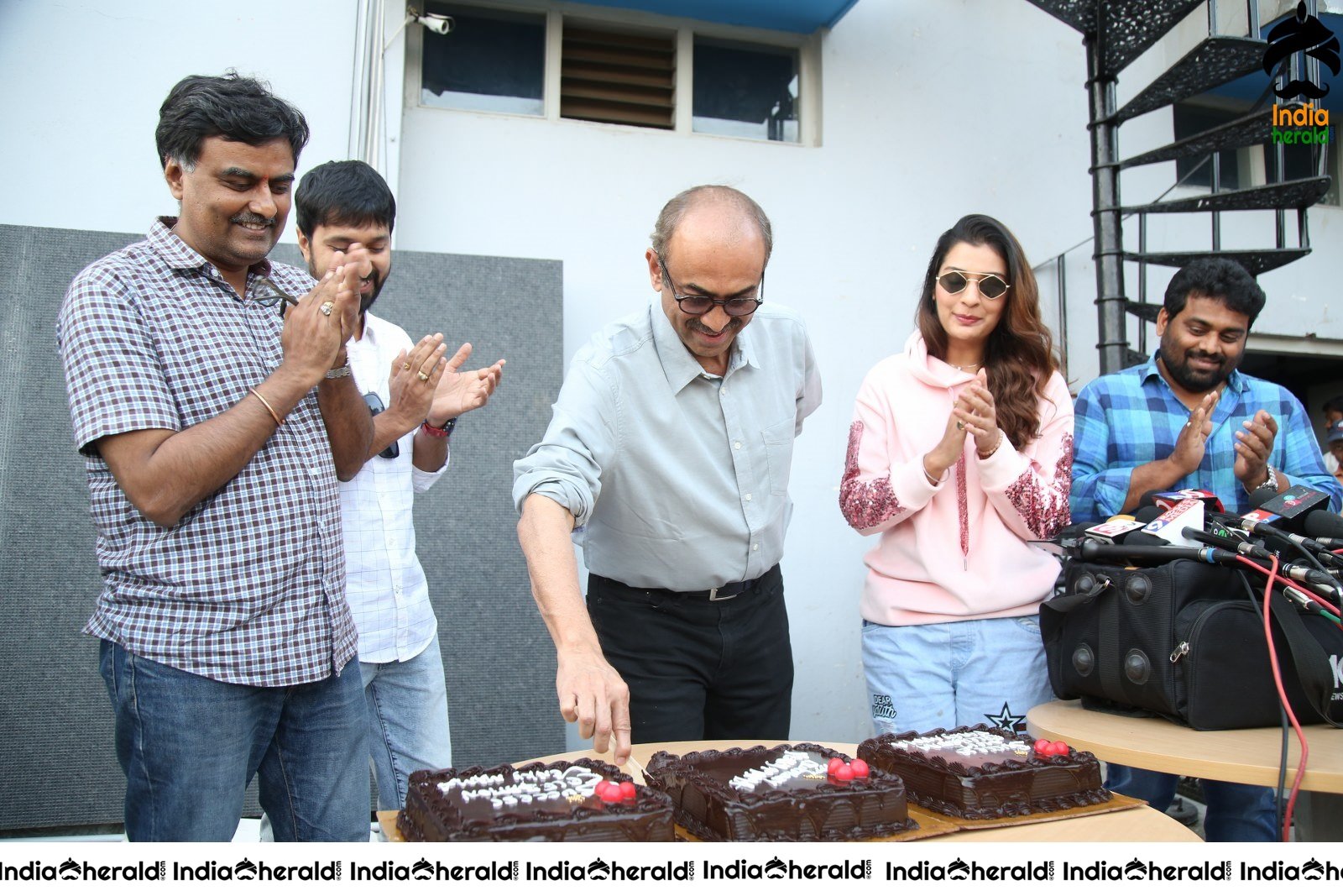 Cake Cutting by Venky Mama Team at Success Celebrations Event Set 1