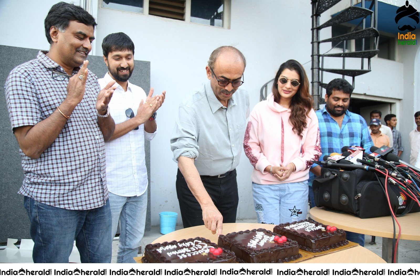 Cake Cutting by Venky Mama Team at Success Celebrations Event Set 1