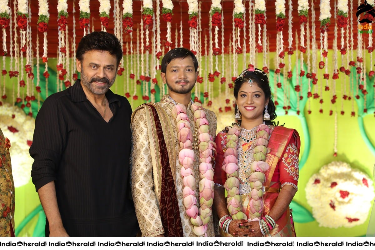 Celebs at Journalist Prabhu Daughter Spandhana Wedding Photos Set 1