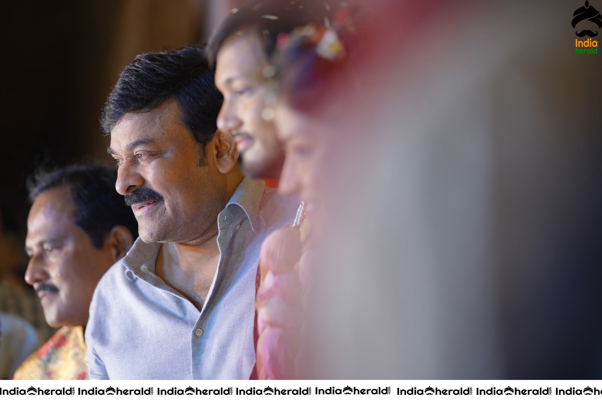Celebs at Journalist Prabhu Daughter Spandhana Wedding Photos Set 2