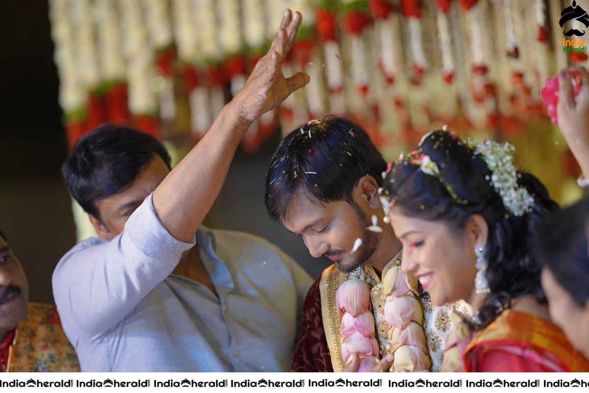 Celebs at Journalist Prabhu Daughter Spandhana Wedding Photos Set 2
