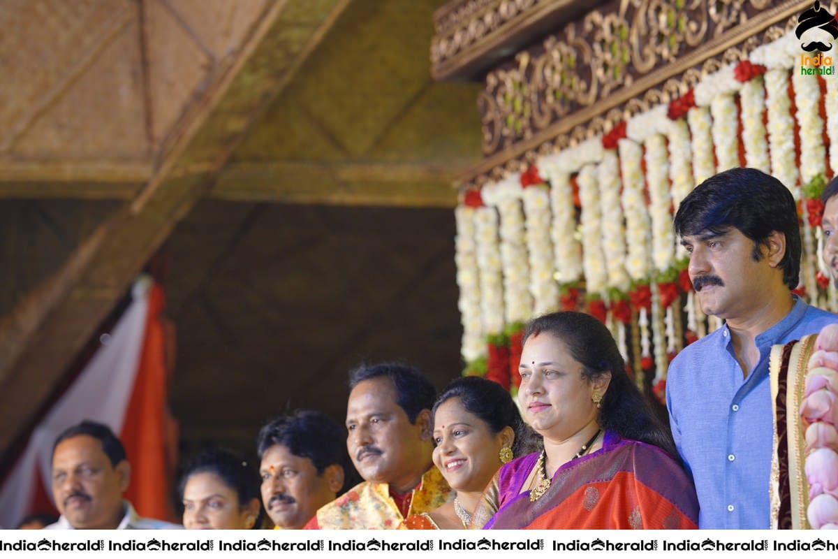 Celebs at Journalist Prabhu Daughter Spandhana Wedding Photos Set 2