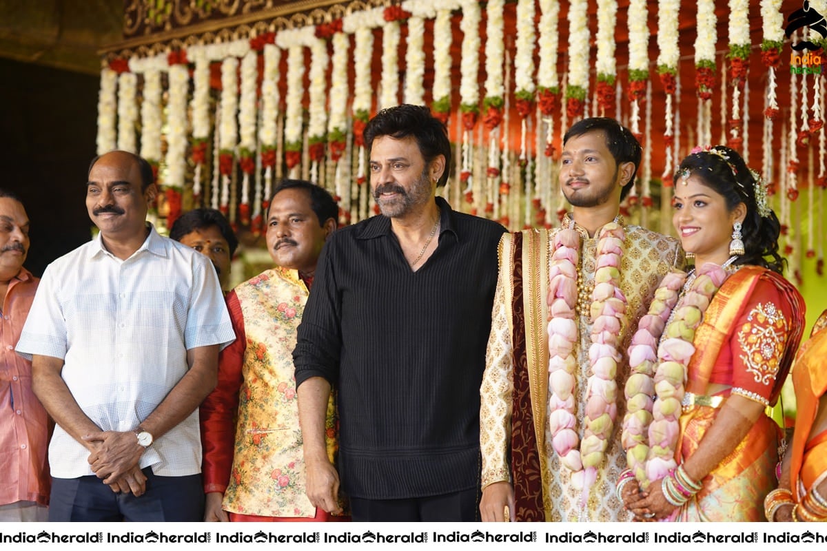 Celebs at Journalist Prabhu Daughter Spandhana Wedding Photos Set 2