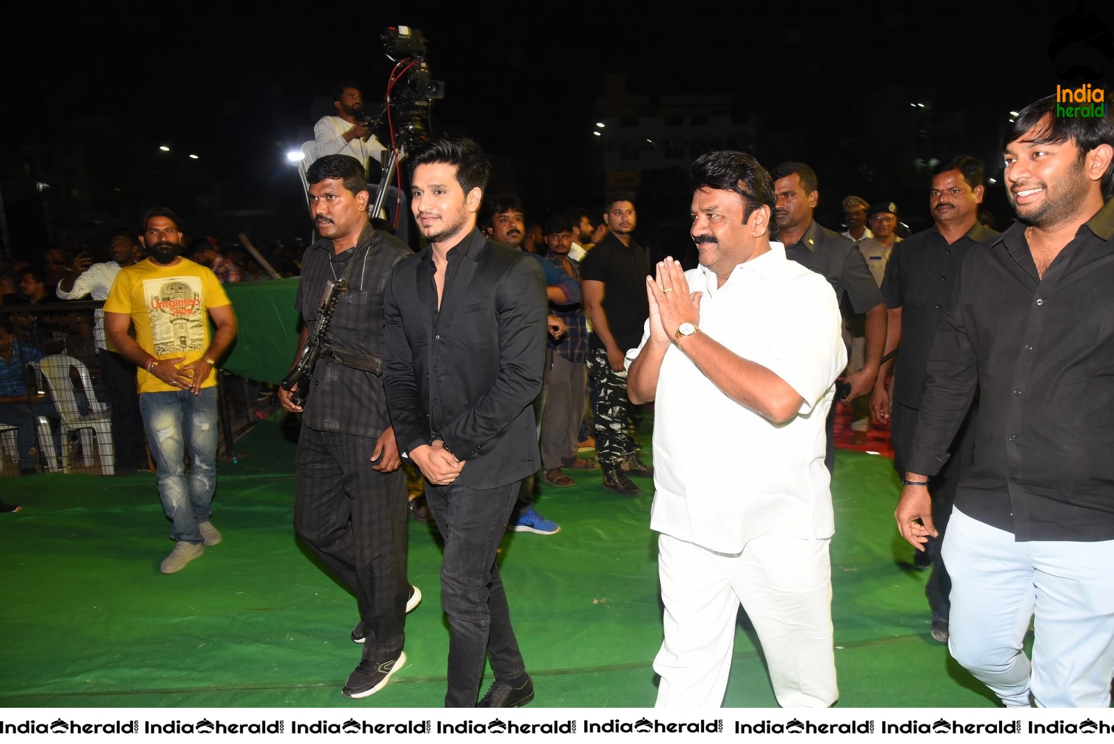 Celebs at the Red Carpet of Arjun Suravaram Event Set 2