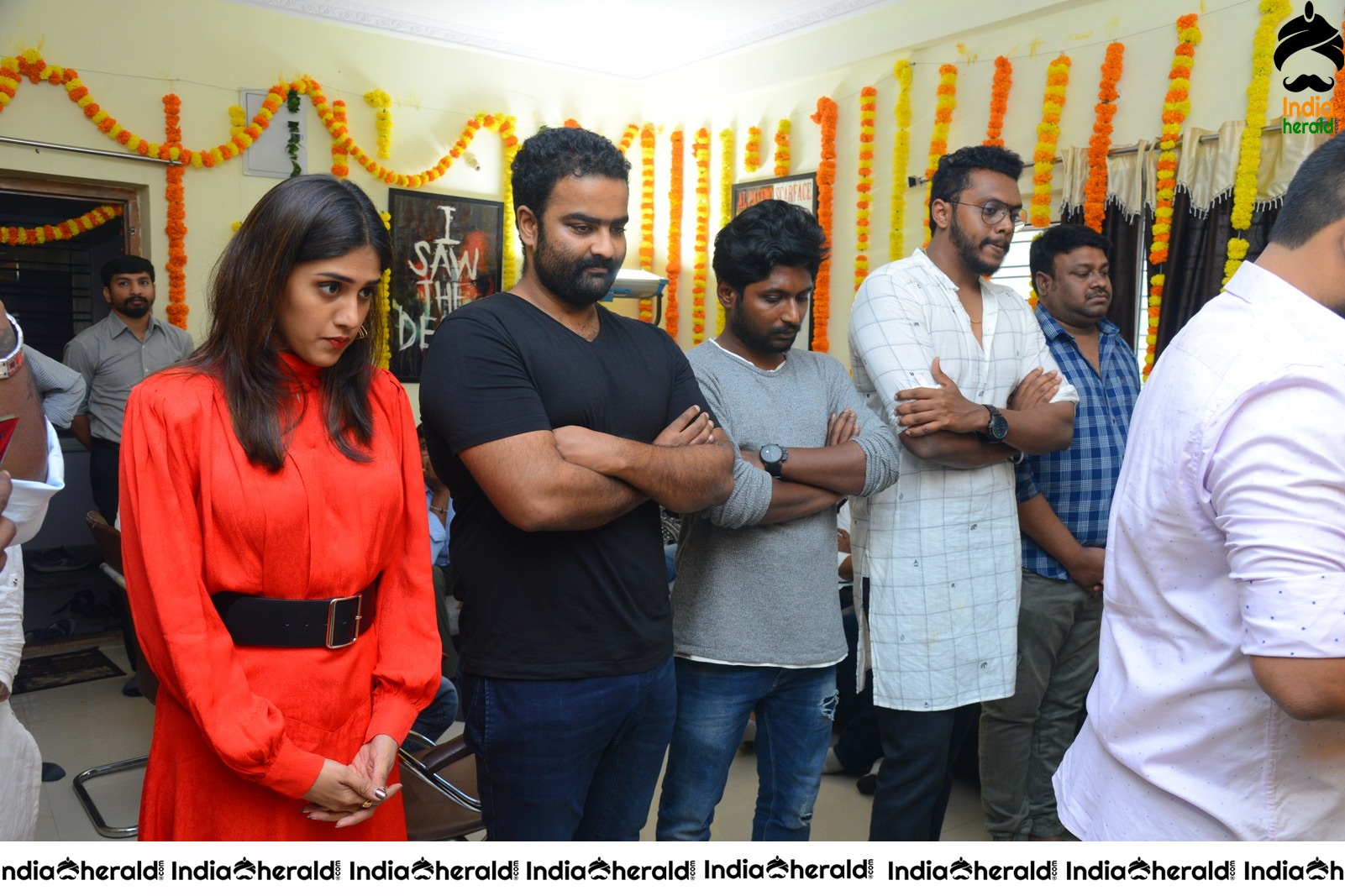 Color Movie opening Pooja pics Set 1