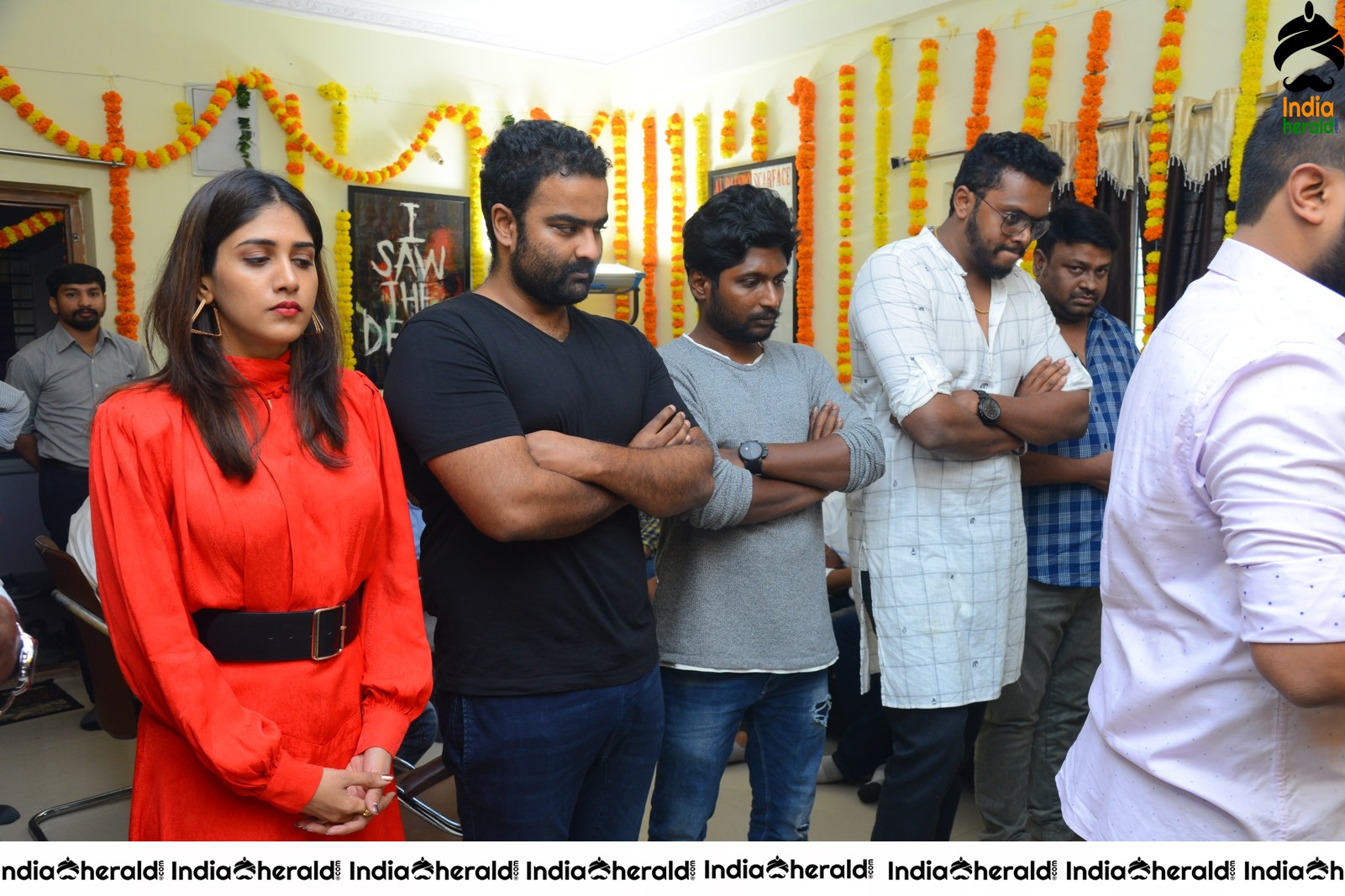 Color Movie opening Pooja pics Set 1