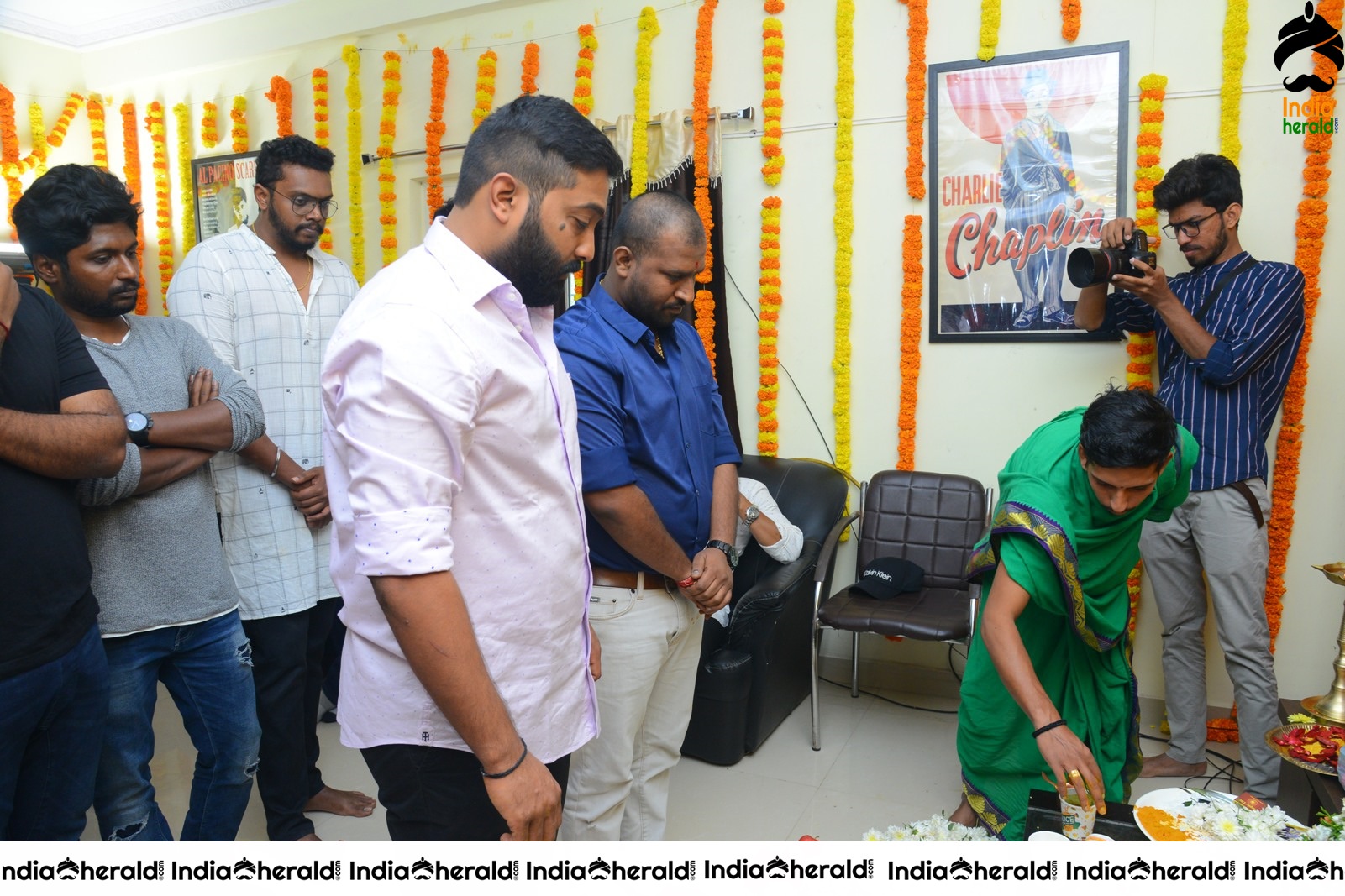 Color Movie opening Pooja pics Set 1