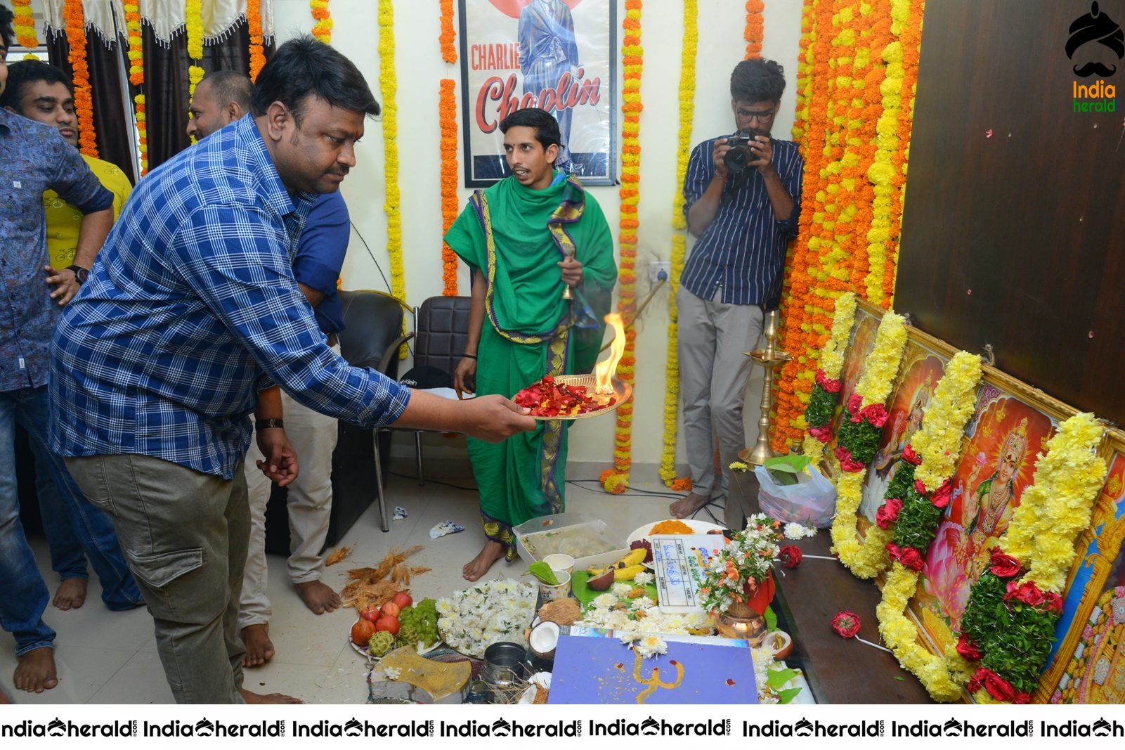 Color Movie opening Pooja pics Set 2