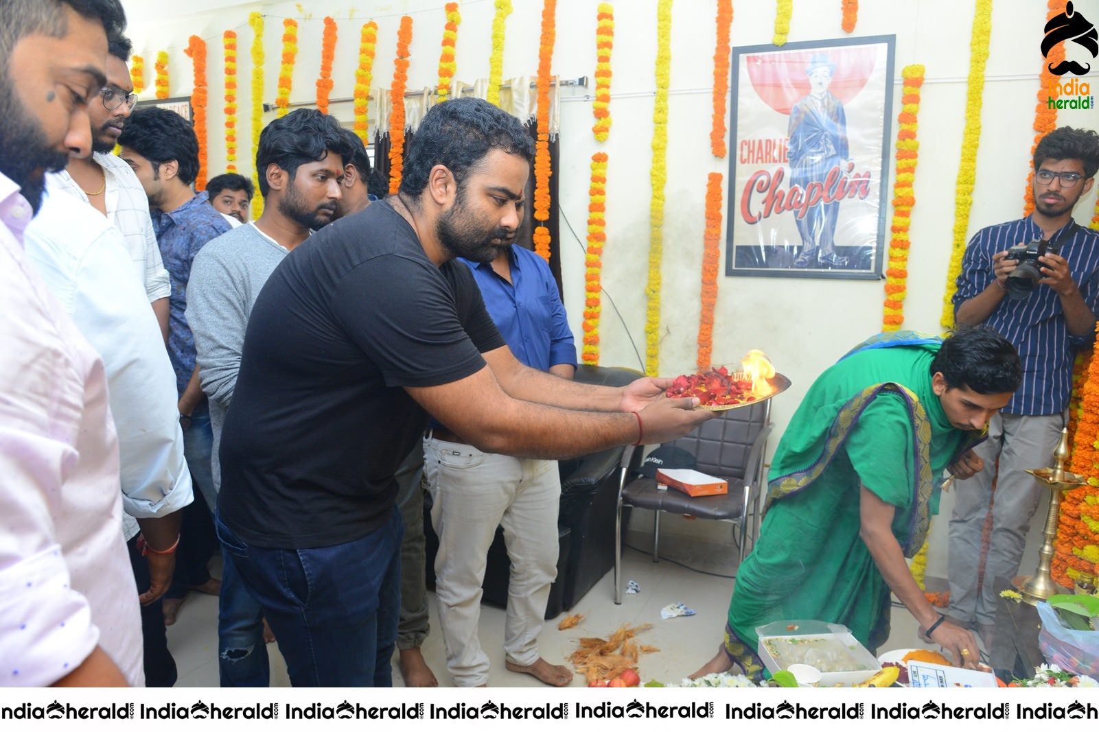 Color Movie opening Pooja pics Set 2