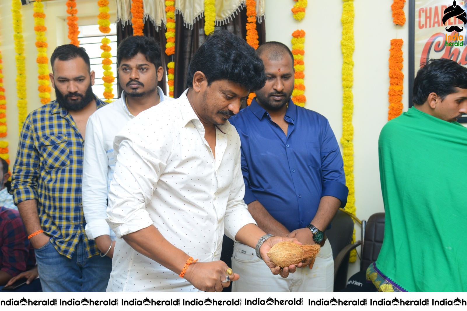 Color Movie opening Pooja pics Set 3