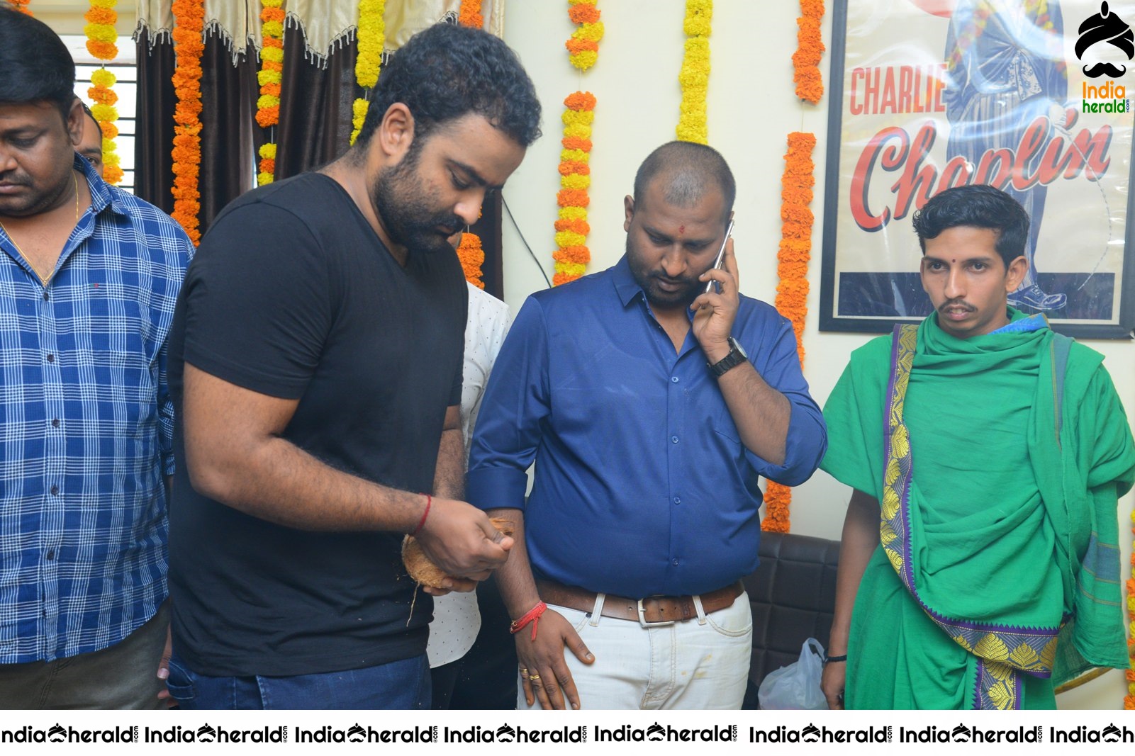 Color Movie opening Pooja pics Set 3