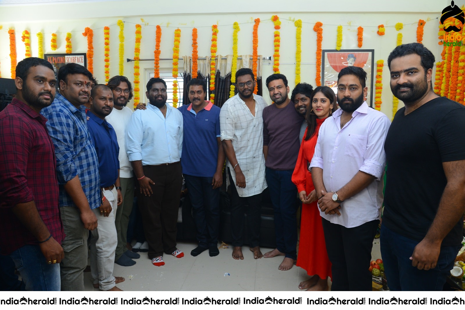 Color Movie opening Pooja pics Set 4