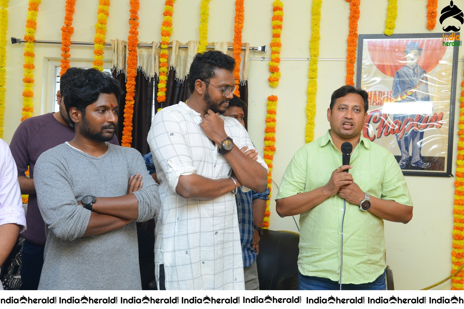 Color Movie opening Pooja pics Set 4