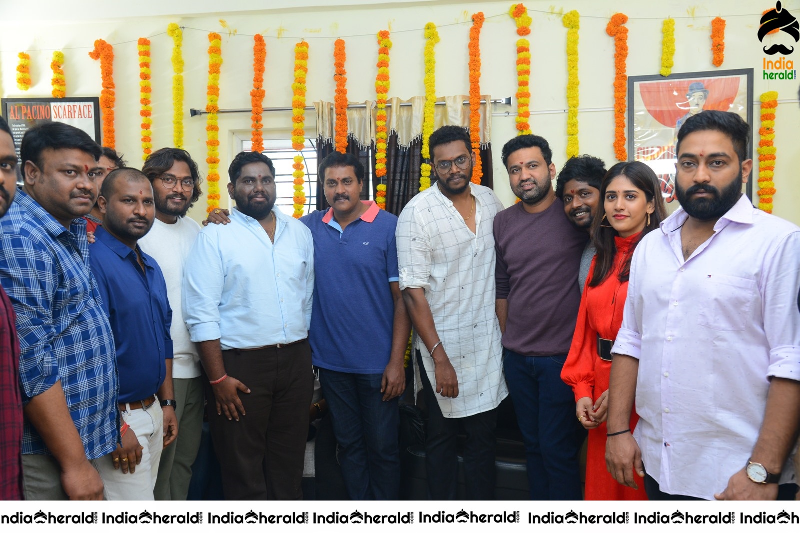 Color Movie opening Pooja pics Set 4