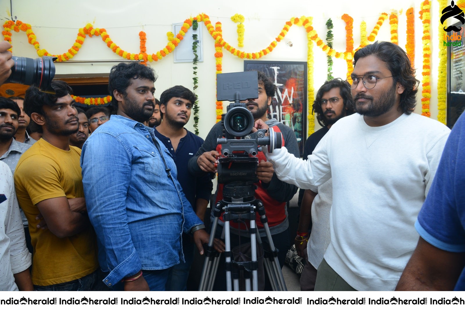 Color Movie opening Pooja pics Set 4