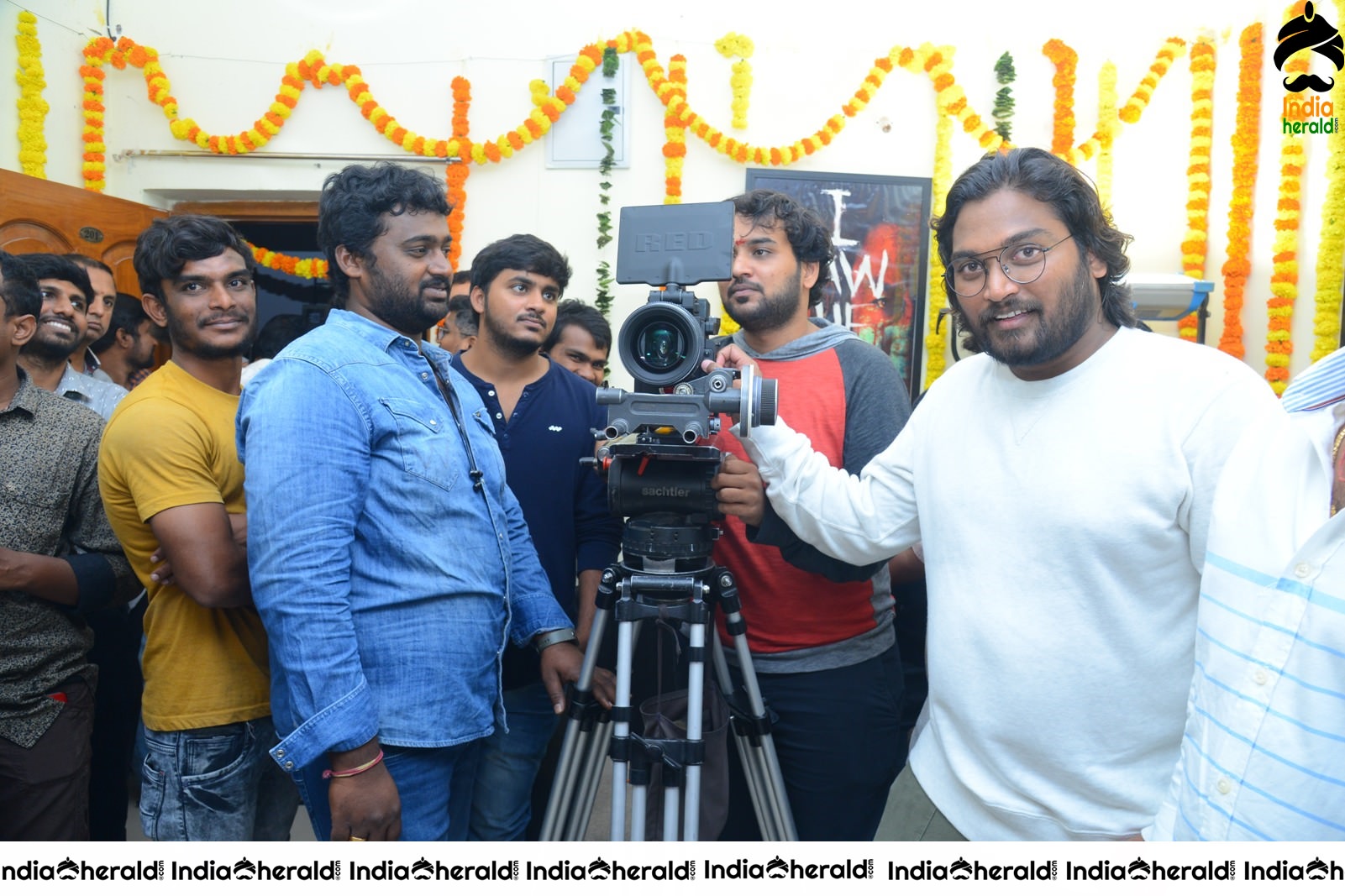 Color Movie opening Pooja pics Set 4