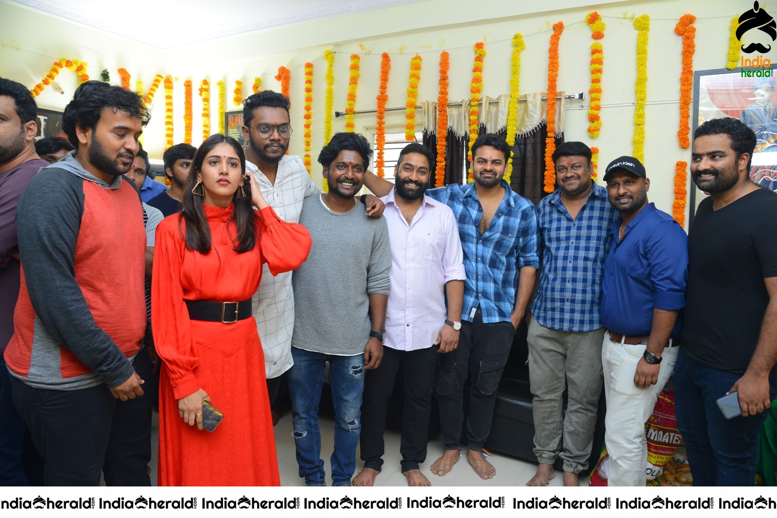 Color Movie opening Pooja pics Set 5