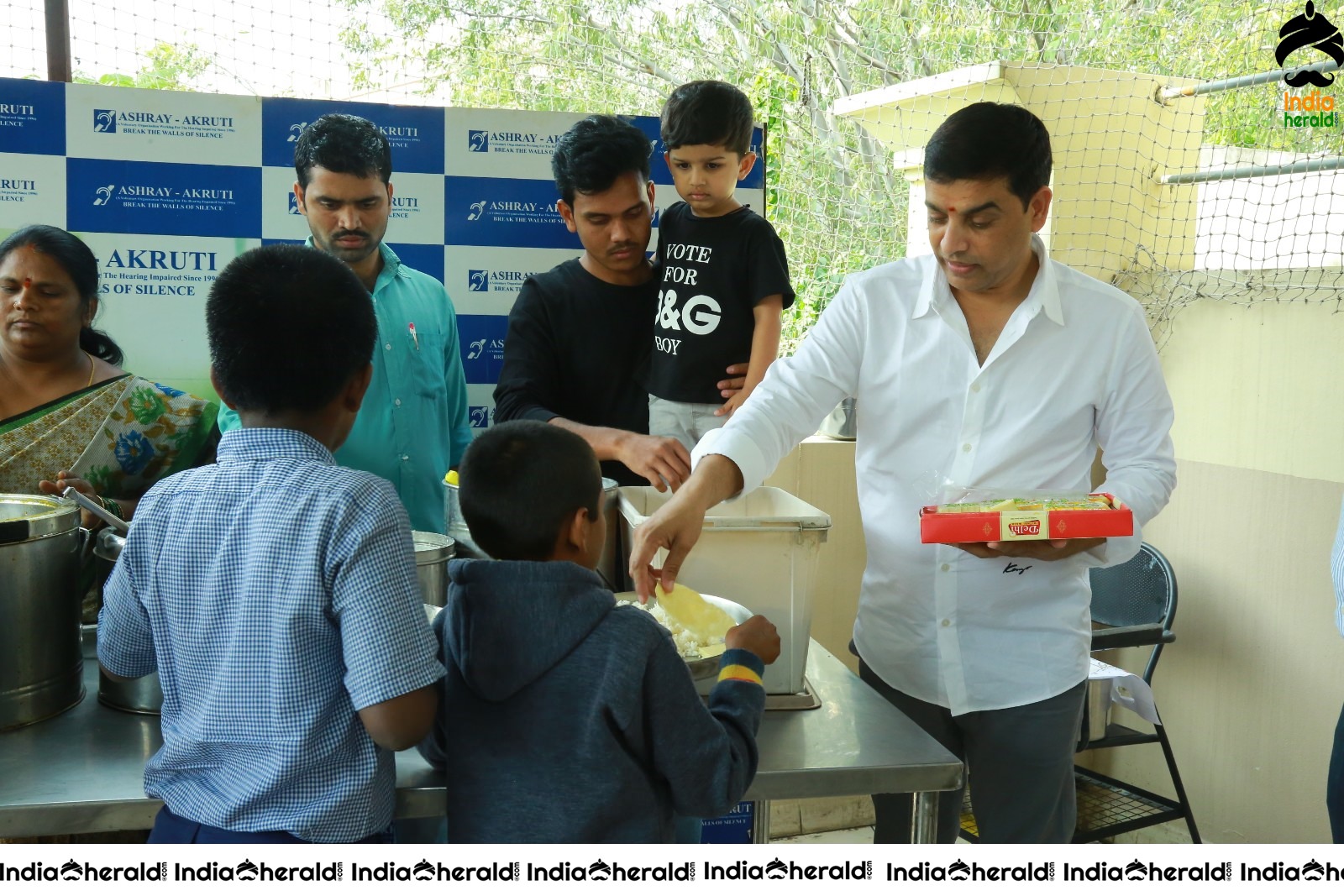 Dil Raju Celebrates His Birthday With Kids At Ashray Akruthi Set 2