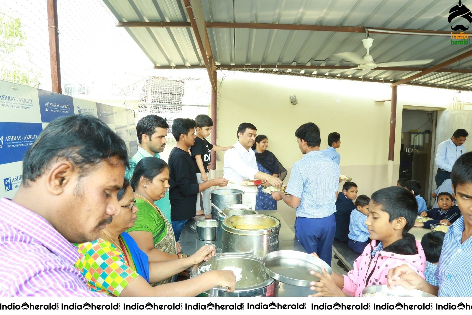 Dil Raju Celebrates His Birthday With Kids At Ashray Akruthi Set 3
