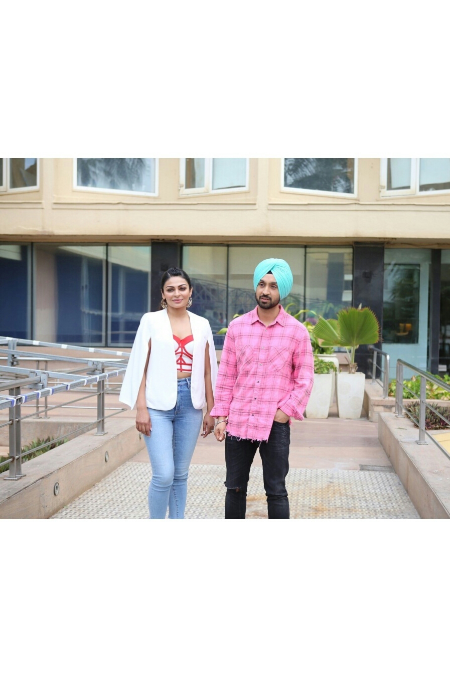 Diljit Dosanjh And Neeru Bajwa At A Media Interaction During The Promotions Of Her Upcoming Film Shadda In Mumbai