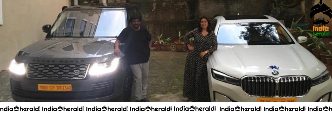 Director Puri Jagannadh And Actress Charmee Buys BMW 7 Series