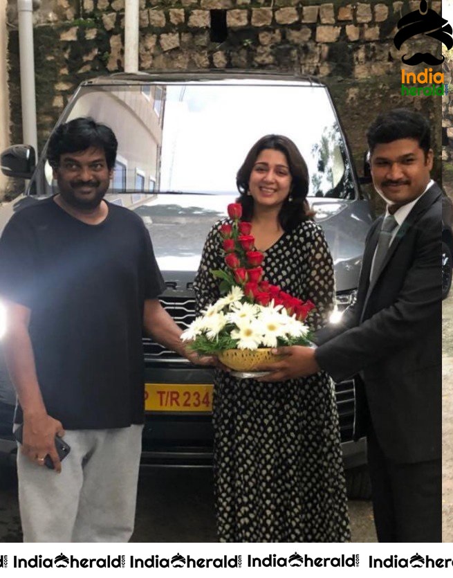 Director Puri Jagannadh And Actress Charmee Buys BMW 7 Series