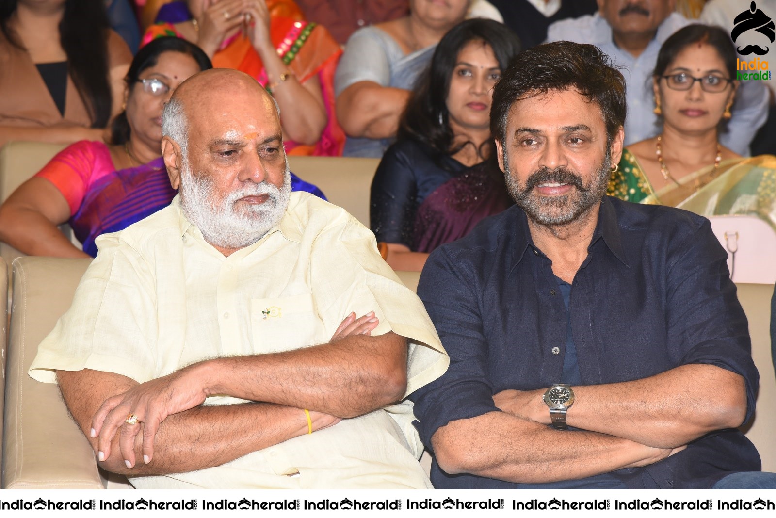 Director Raghavendra Rao and Actor Victory Venkatesh Spotted Together Set 2