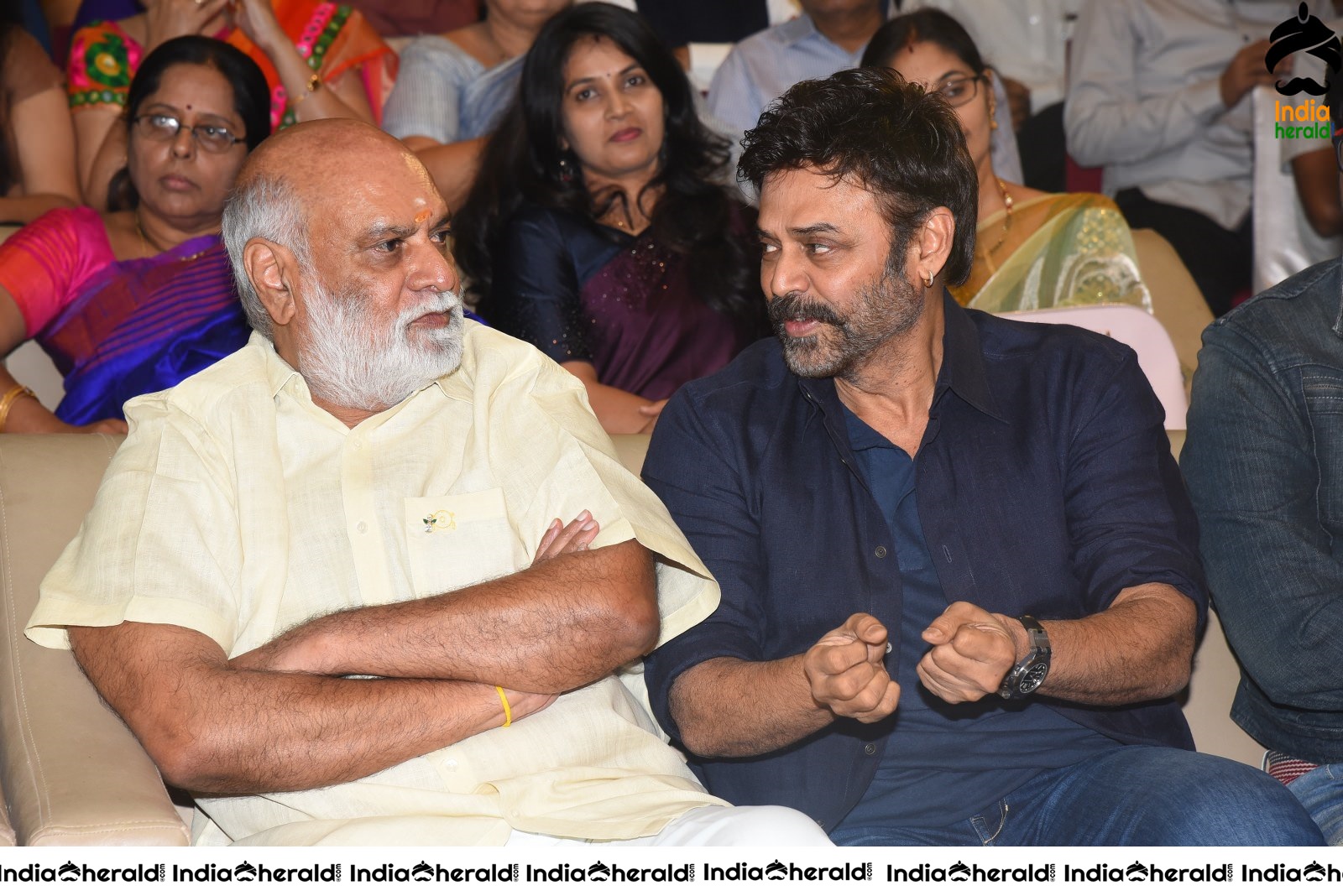 Director Raghavendra Rao and Actor Victory Venkatesh Spotted Together Set 2