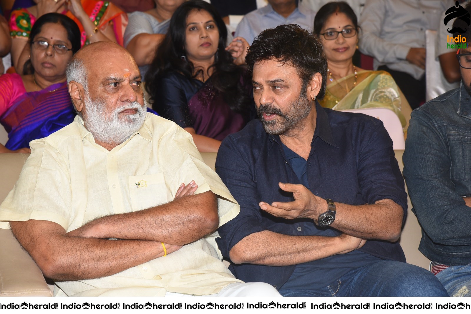 Director Raghavendra Rao and Actor Victory Venkatesh Spotted Together Set 2