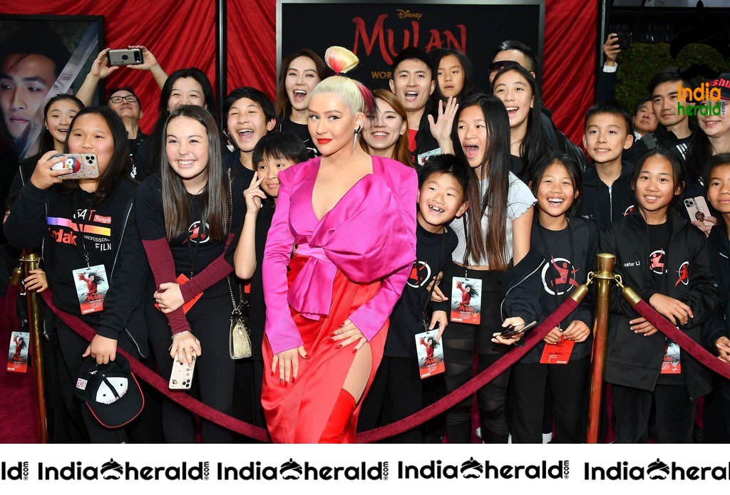 Disney MULAN Premiere in Hollywood CA Set 4