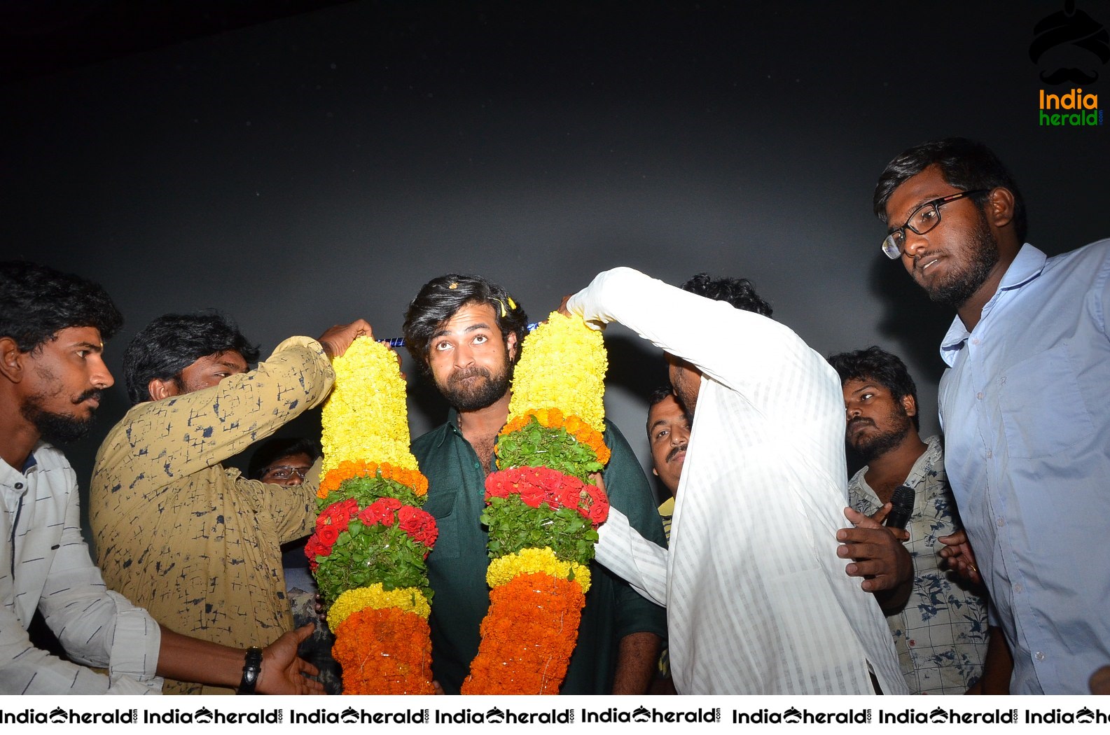 Gaddala Konda Ganesh Team at Rajahmundry Swamy Theatre Set 1