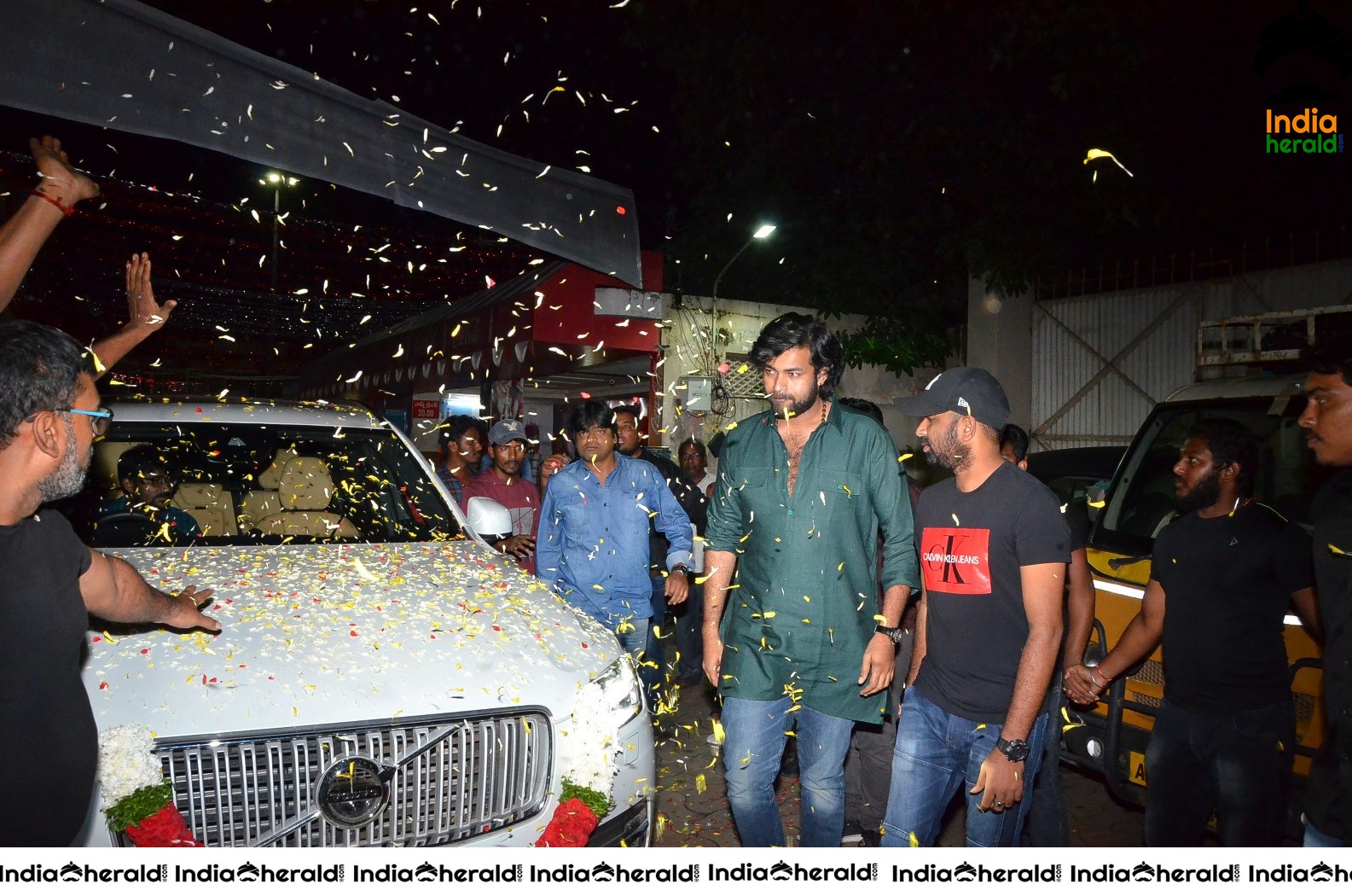 Gaddala Konda Ganesh Team at Rajahmundry Swamy Theatre Set 1