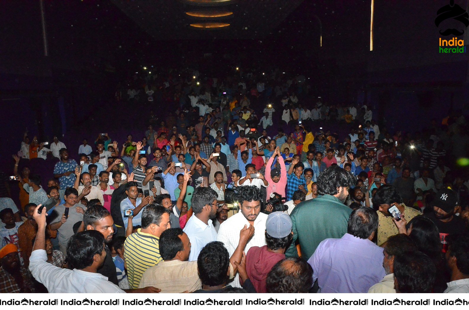 Gaddala Konda Ganesh Team at Rajahmundry Swamy Theatre Set 3