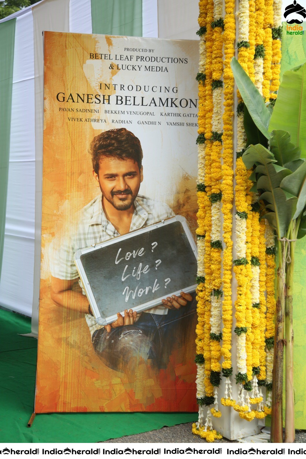 Ganesh Bellamkonda Movie opening Stills Set 1