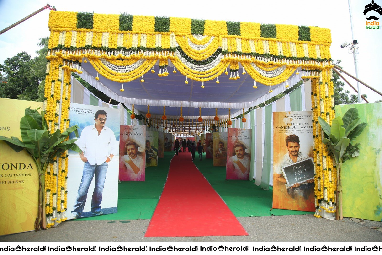 Ganesh Bellamkonda Movie opening Stills Set 1