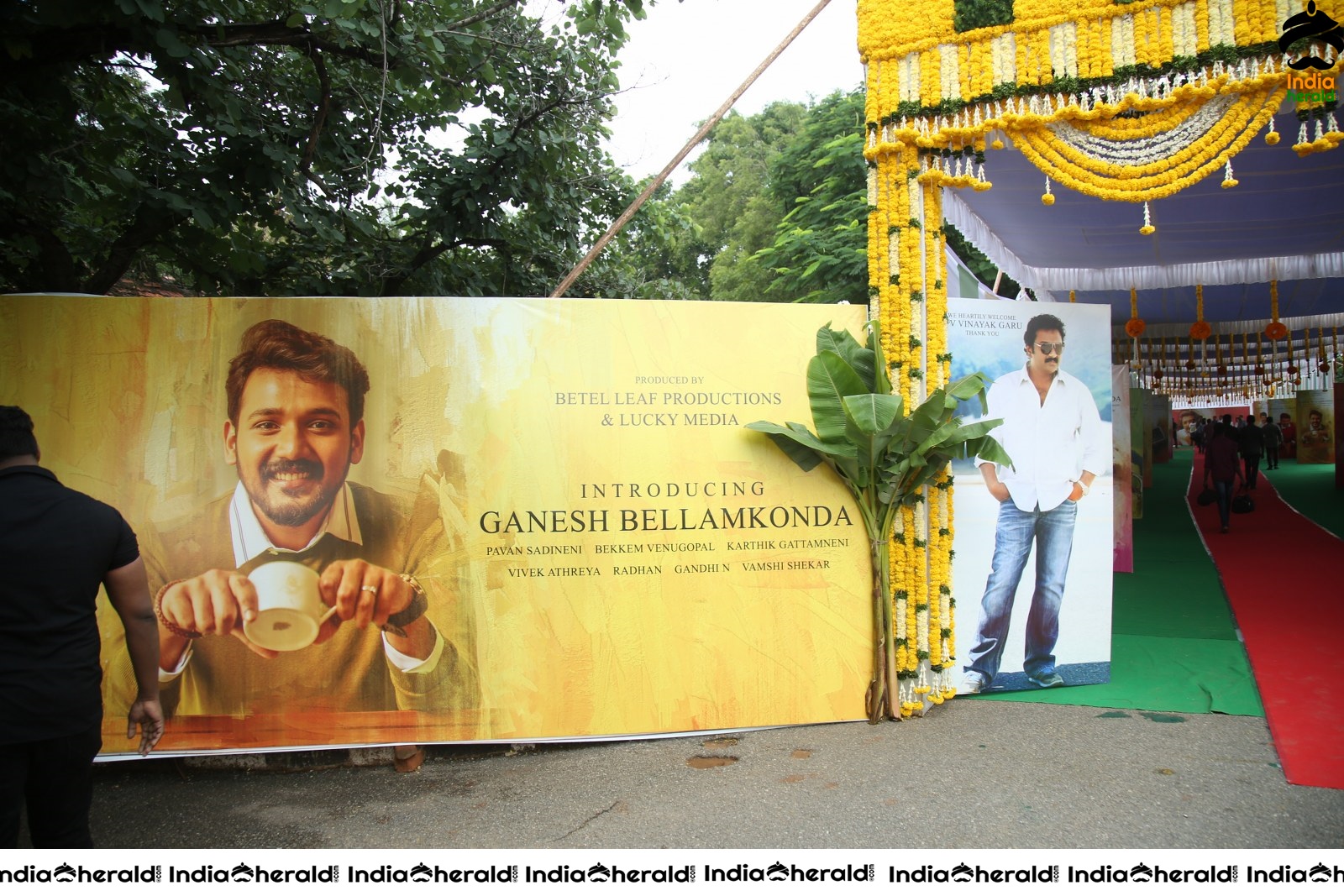 Ganesh Bellamkonda Movie opening Stills Set 1