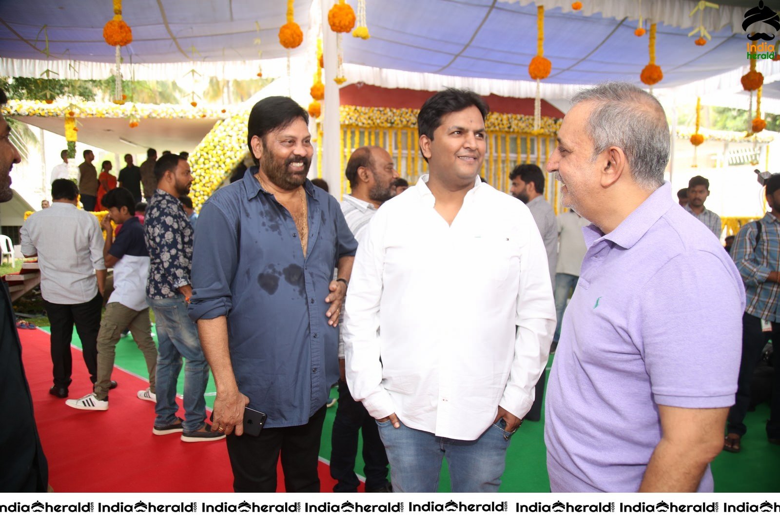Ganesh Bellamkonda Movie opening Stills Set 1