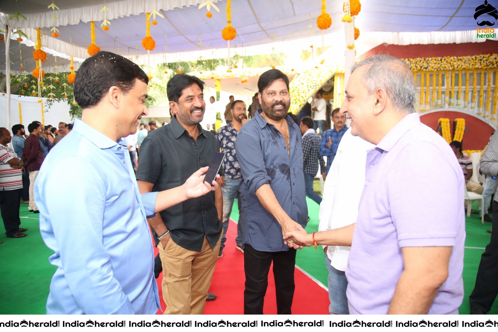 Ganesh Bellamkonda Movie opening Stills Set 1