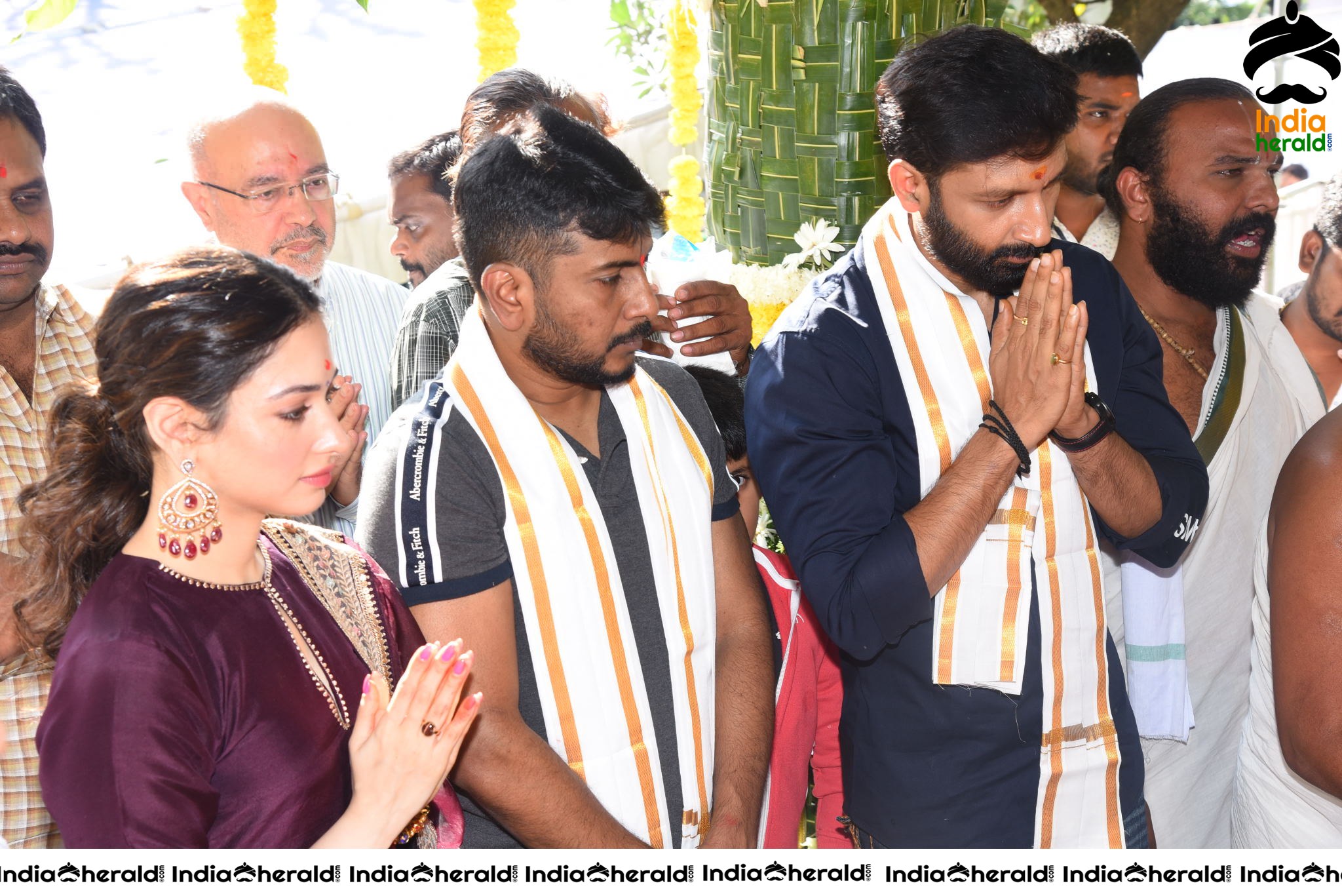 Gopichand and Tamanna New Movie Pooja Stills Set 1